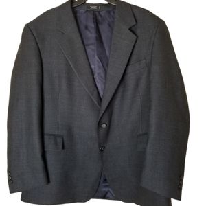John Weitz Sport Coat Jacket 44S‎ Signature Collection 100% Wool Houndsto…